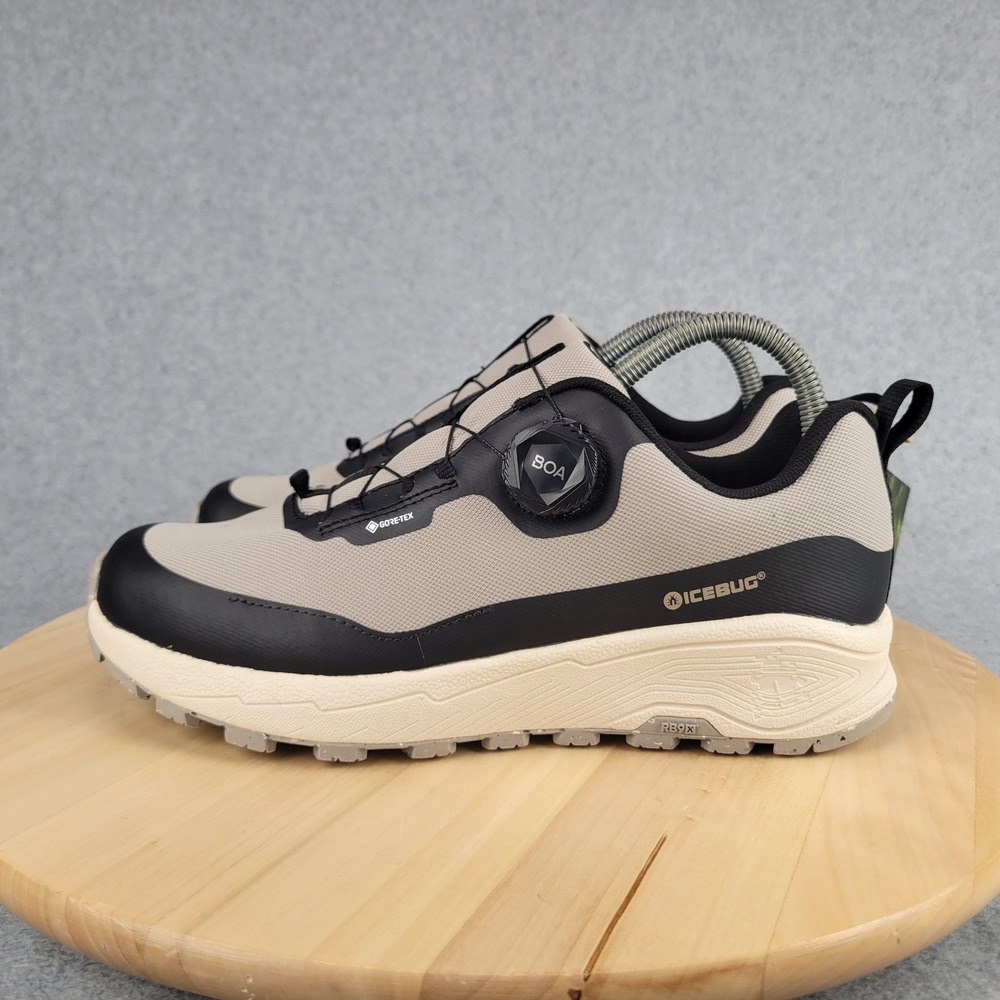 Icebug Haze RB9X GTX Sneakers Women 8.5 Beige Black Waterproof BOA Trail Shoes - Picture 2 of 11